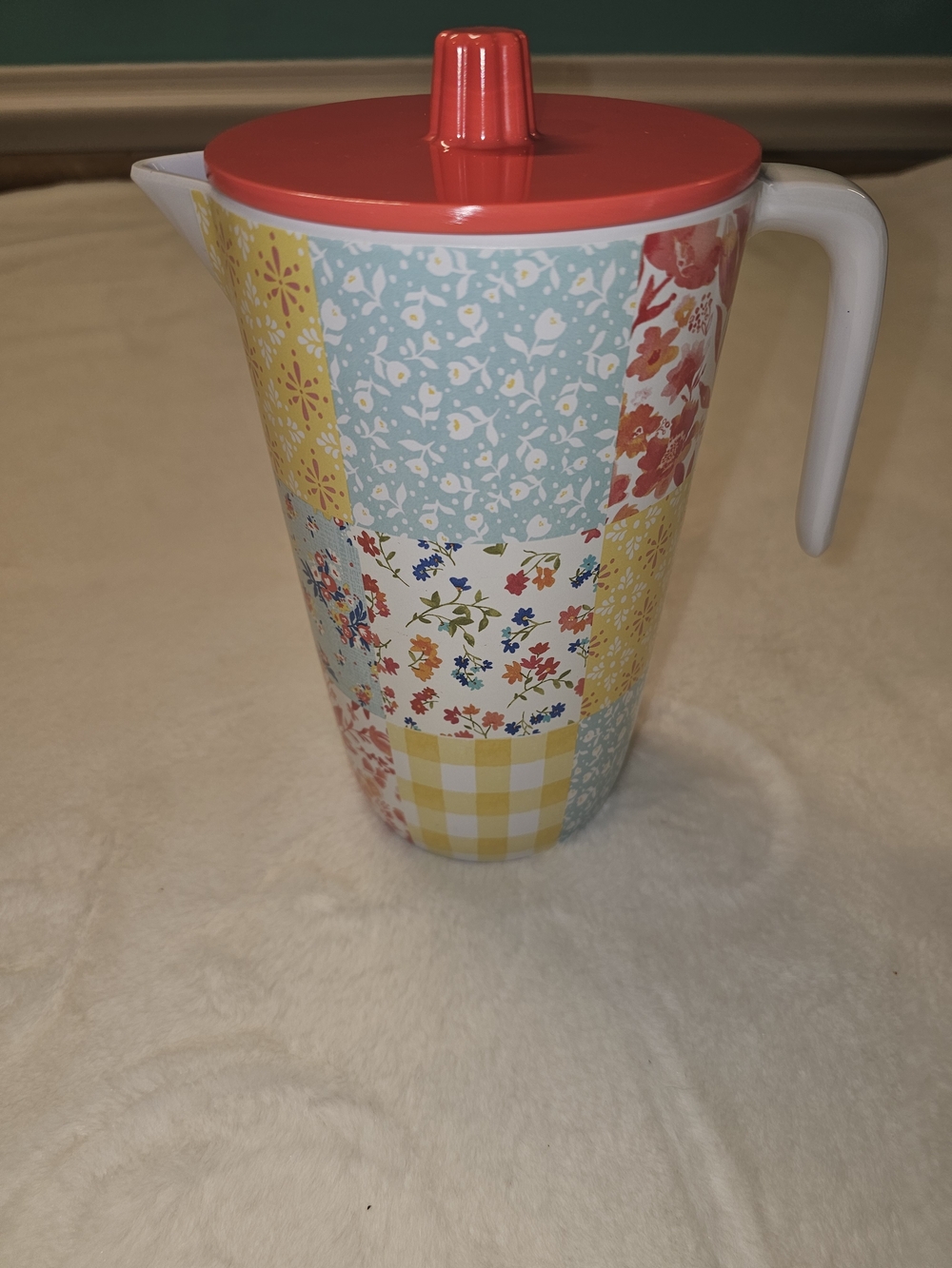 The Pioneer Woman Patchwork Medley 2 Qt Malamine Pitcher